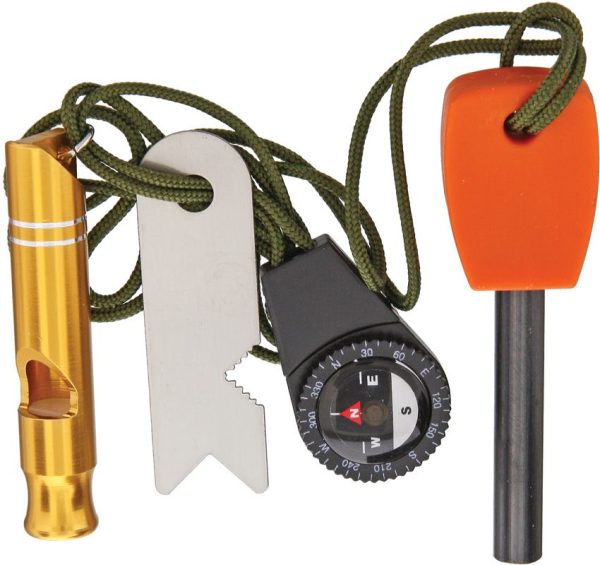MR330.jpg Marbles Survival Combo with Compass, Ferrocerium Rod, Striker and Whistle