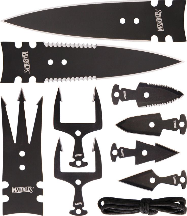 Marbles Spear Heads Combo Set Stainless Black