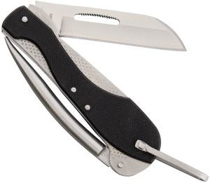 Marbles Marlin Spike Folder 3" Blade Black G10 Handle