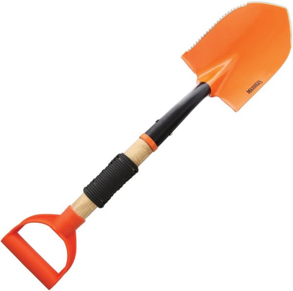 Marbles Shovel Orange Serrated Edge 27in