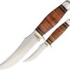 Marbles Hunting Set Fixed Blade Knife Stainless Leather Sheath