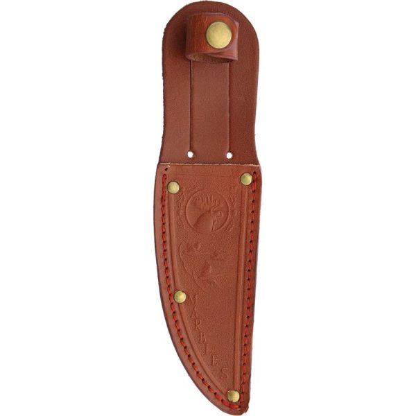 MR403_add_01.jpg Marbles Outers Fixed Blade Knife 4" Stainless Clip Point Stag Bone w/ Sheath