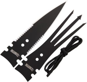 Marbles Gig and Spear Heads - Black Stainless Set