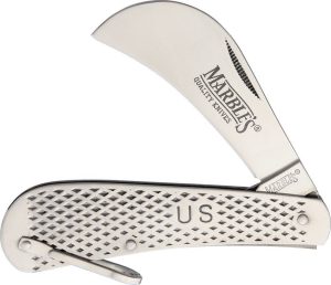 Marbles Stainless Hawkbill Folding Knife 2.75in Blade