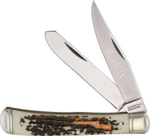 Marbles Trapper Folding Knife 4.13" Imitation Stag