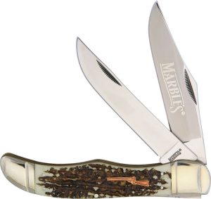 MR417.jpg Marbles Folding Hunter Imitation Stag 5.25" Folding Knife