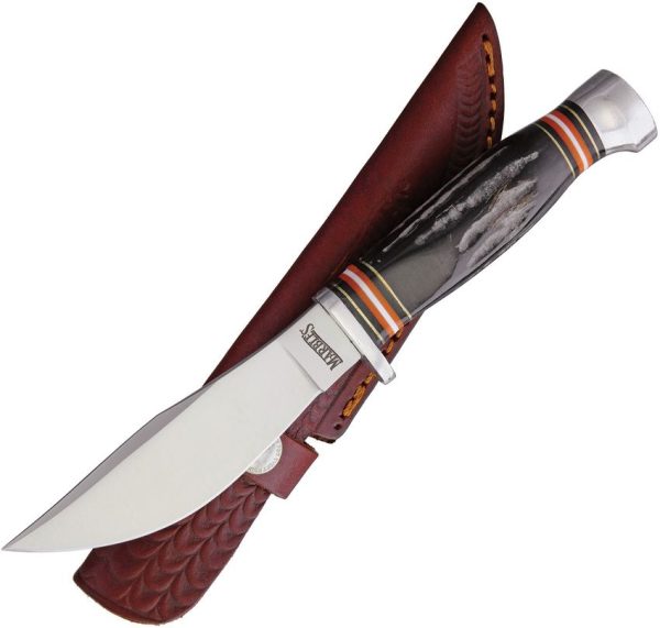 Marbles Fixed Blade Horn Handle Hunting Knife
