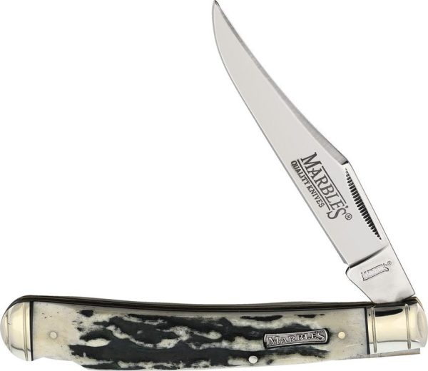 Marbles Black Stag Lockback Folding Knife 4.25" Blade