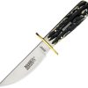 Marbles Cowboy Skinner Black Stag Bone Fixed Blade