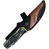 Marbles Cowboy Skinner Black Stag Bone Fixed Blade