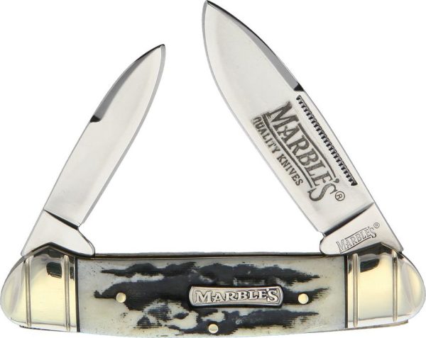 Marbles Black Stag Large Canoe Folding Knife 3.63"