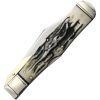 Marbles Large Lockback Swing Guard Folding Knife Black Stag 4.38"