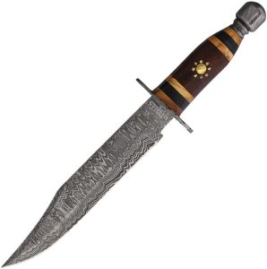 Marbles Bowie Damascus Fixed Blade Knife 8.75" Steel