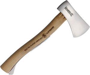 Marbles Safety Axe Hickory Handle Stainless Steel Fixed Blade
