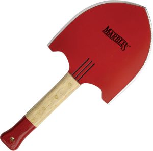 Marbles Fireman Shovel Machete - Carbon Steel Red Finish