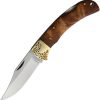 MR562.jpg Marbles Large Lockback Folding Knife Burl Wood 3.5in Blade