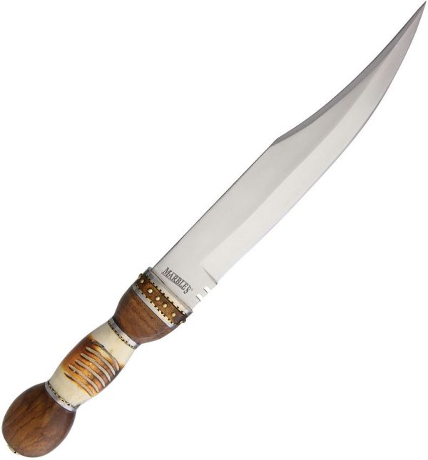 Marbles Bowie Fixed Blade Knife 11.75" Stainless Bone Handle