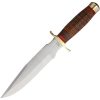 Marbles Stacked Leather Bowie Fixed Blade - 9 Inch