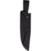 Marbles Damascus Bowie Fixed Blade Stacked Leather Handle