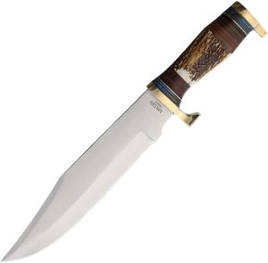 Marbles Stag Bowie 10" Fixed Blade Knife Stag Handle Sheath