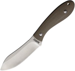 MR599.jpg Marbles Fixed Blade Knife 4.25" Satin Stainless Blade Tan Micarta