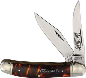 MR610.jpg Marbles Copperhead Imitation Tortoise Folding Knife 3.75"