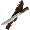 Marbles Stacked Leather Bowie Fixed Blade - Stainless