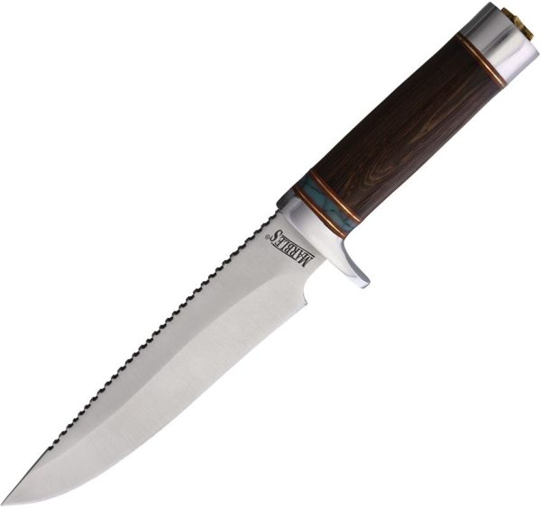 Marbles Bowie Sawback Fixed Blade - Wood Handle