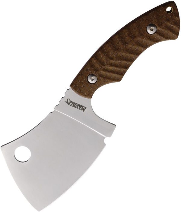 MR637.jpg Marbles Chopper Brown Micarta - D2 Fixed Blade