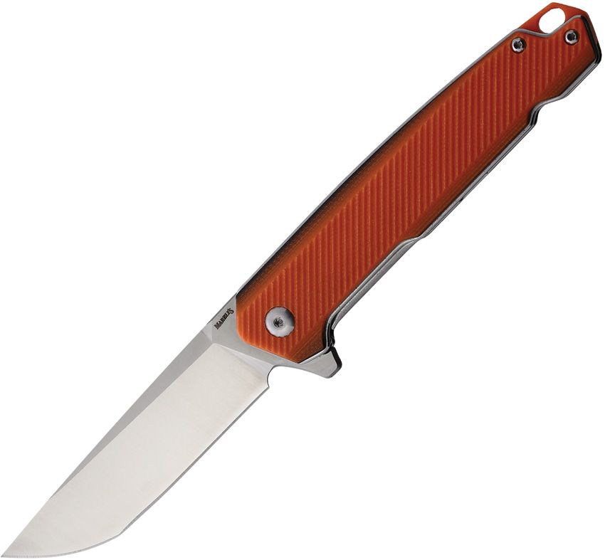 Marbles Assisted Opening Linerlock Folding Knife Orange G10 D2