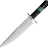 Marbles Bowie Turquoise Fixed Blade Knife 10" Satin Stainless