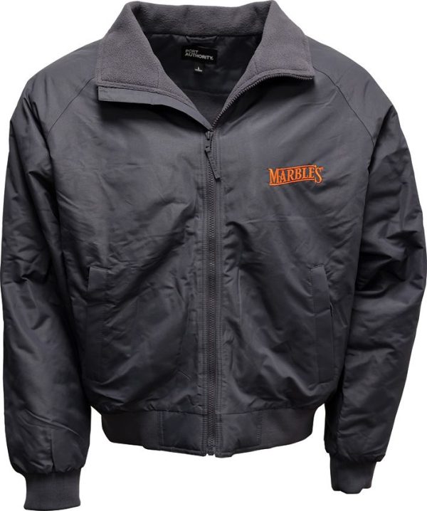 MR646.jpg Marbles Logo Jacket Medium Black Fleece Lined Casual Wear