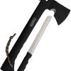Marbles Camp Axe 14" Fixed Blade Black Synthetic Sheath Ferro Rod