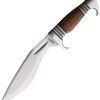 Marbles Kukri 8 inch Fixed Blade Brown Wood Handle
