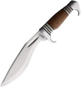 Marbles Kukri 8 inch Fixed Blade Brown Wood Handle