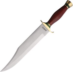 Marbles 11.5" Stainless Bowie Fixed Blade Knife w/ Leather Sheath