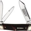 MR681.jpg Marbles Whittler Brown Checkered Bone Folding Knife 3.25"