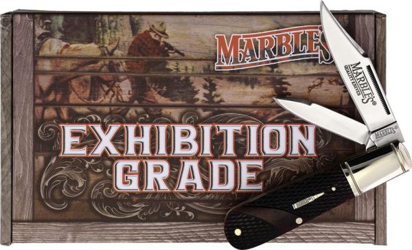 MR684_add_01.jpg Marbles Barlow Brown Checkered Bone Folding Knife 3.5"