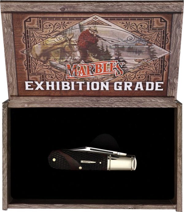 MR684_add_02.jpg Marbles Barlow Brown Checkered Bone Folding Knife 3.5"