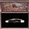 Marbles Large Whittler Folding Knife Brown Checkered Bone 4.5"