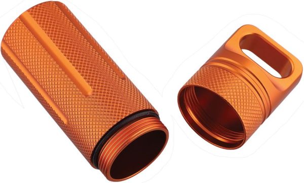 MR688_add_02.jpg Marbles Water Proof Survival Capsule Orange Aluminum