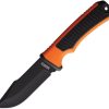 MR692.jpg Marbles Fixed Blade Knife 4" Black Stainless w/ Sheath