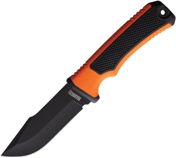 MR692.jpg Marbles Fixed Blade Knife 4" Black Stainless w/ Sheath