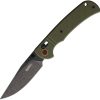 MR694.jpg Marbles Slide Lock Folding Knife 3.5" Black Stonewash Blade Green G10