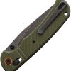 MR694_add_01.jpg Marbles Slide Lock Folding Knife 3.5" Black Stonewash Blade Green G10