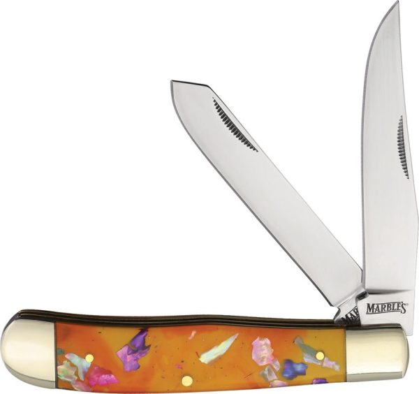 Marbles Trapper Confetti Folding Knife 4.13" Closed