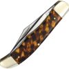 Marbles Folding Hunter Stainless Blades Imitation Tortoise Shell