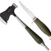 Marbles Hunter Combo Green Micarta Fixed Blade Hatchet Kit