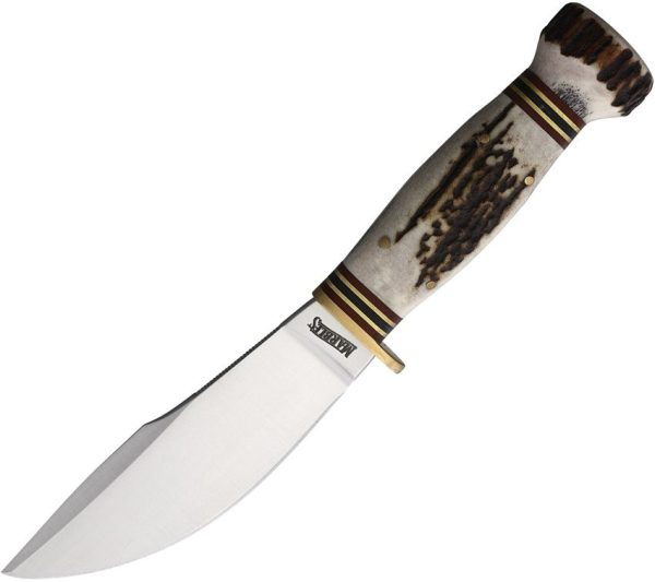 Marbles Woodcraft Fixed Blade 4.25" Stag Handle Hunting Knife
