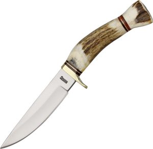 Marbles Sapling Hunter 4-Inch Stag Handle Fixed Blade